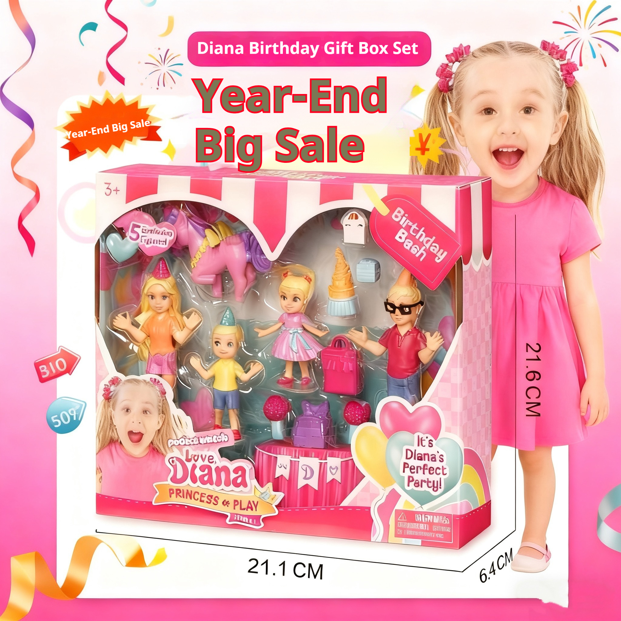 Baby Products 1 Year - Instock Diana Princess Dream Girl Doll