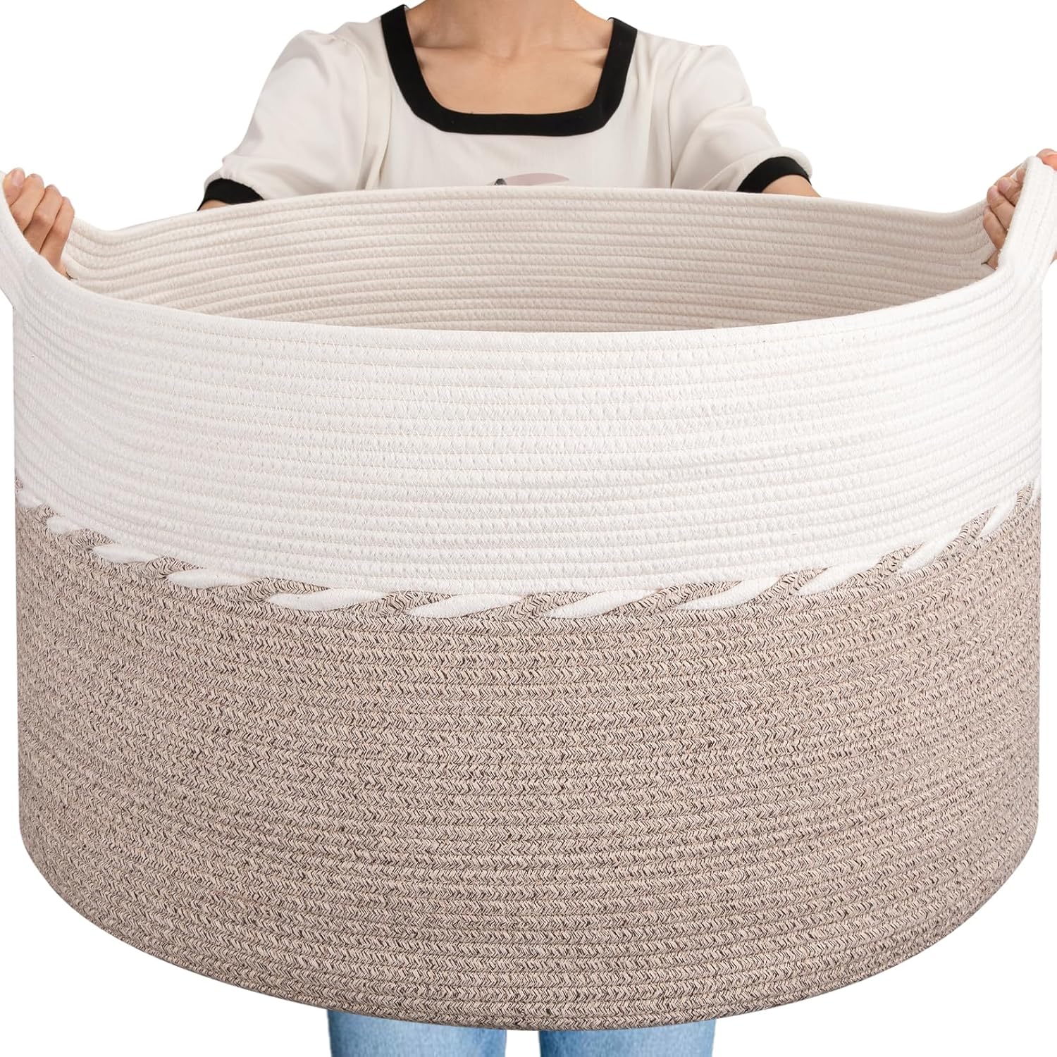 Baby Products Hamper - Extra Large 125L Blanket Basket, 25x16