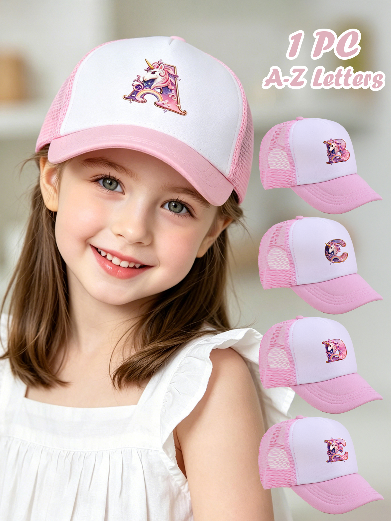 Baby Products For Summer - 1pc pink baby hat Adjustable Youngsters'
