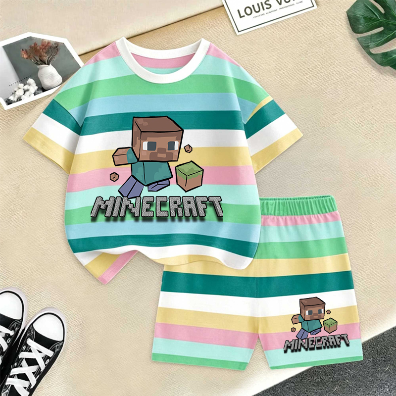 Minecrafted Girl boy Summer T  - Baby Products For Summer ulasan dan harga