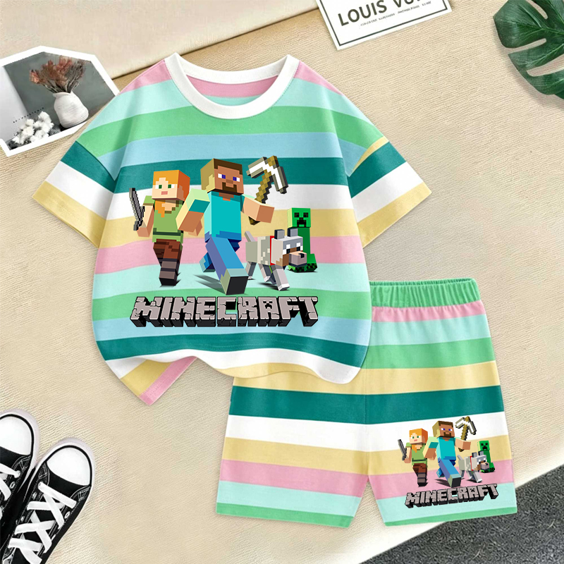 Minecrafted Girl boy Summer T  - Baby Products For Summer ulasan dan harga