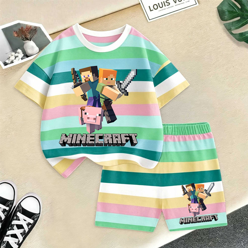 Minecrafted Girl boy Summer T  - Baby Products For Summer ulasan dan harga
