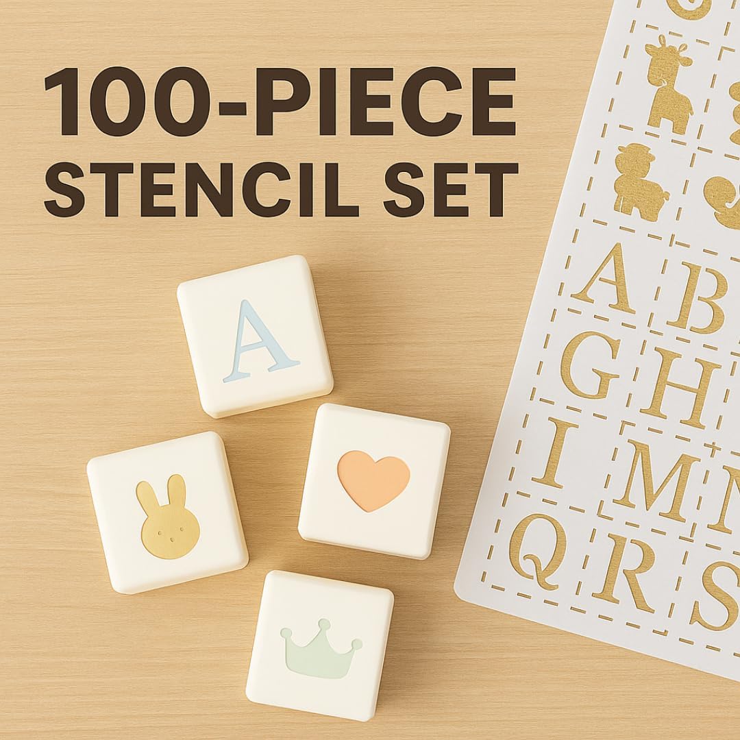 100 Reusable Stencils for Baby - Baby Products Poster ulasan dan harga