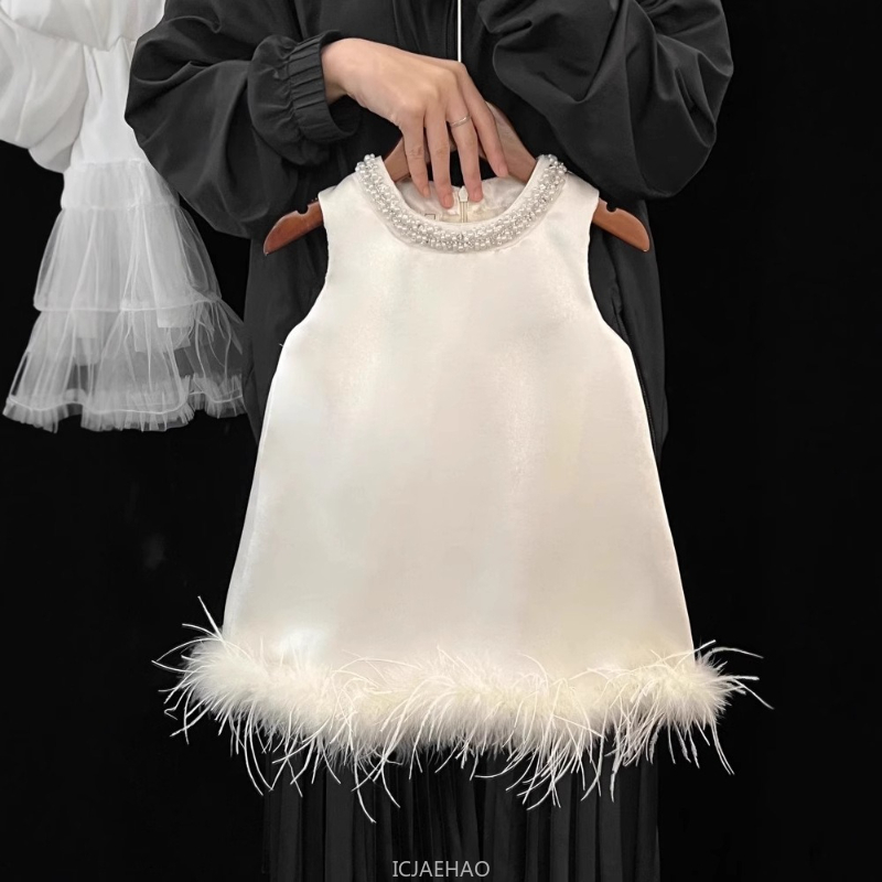 2025 New Girls Satin Feather P - Baby Products For Summer ulasan dan harga