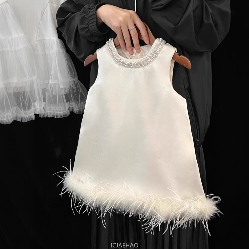 2025 New Girls Satin Feather P - Baby Products For Summer ulasan dan harga