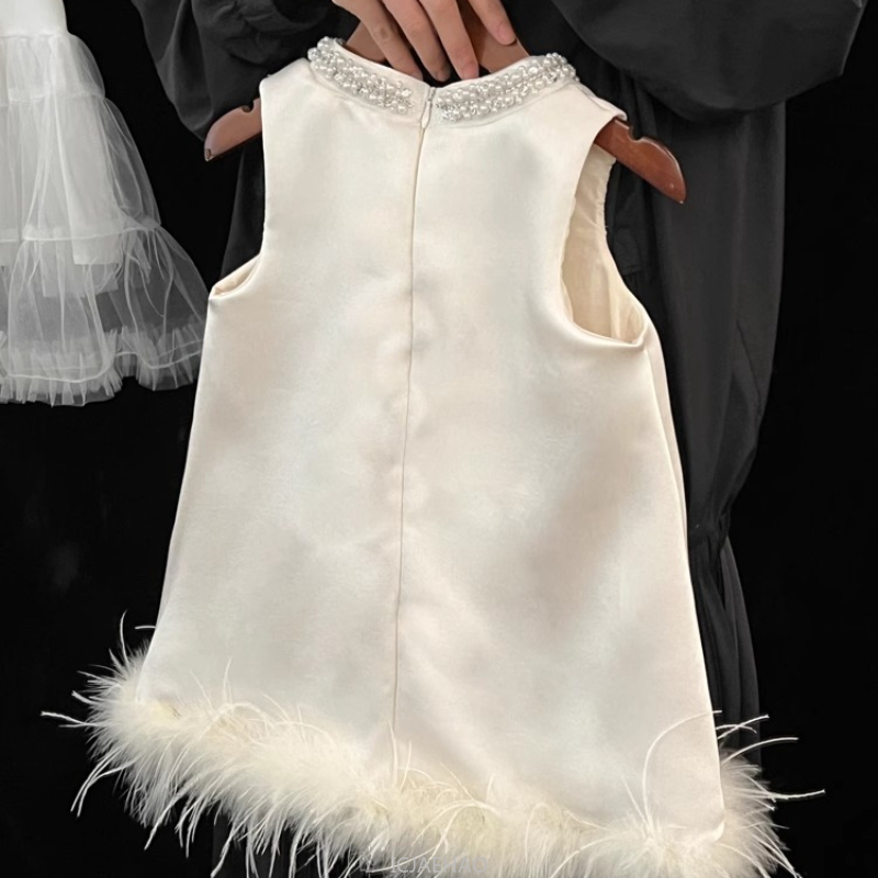 2025 New Girls Satin Feather P - Baby Products For Summer ulasan dan harga