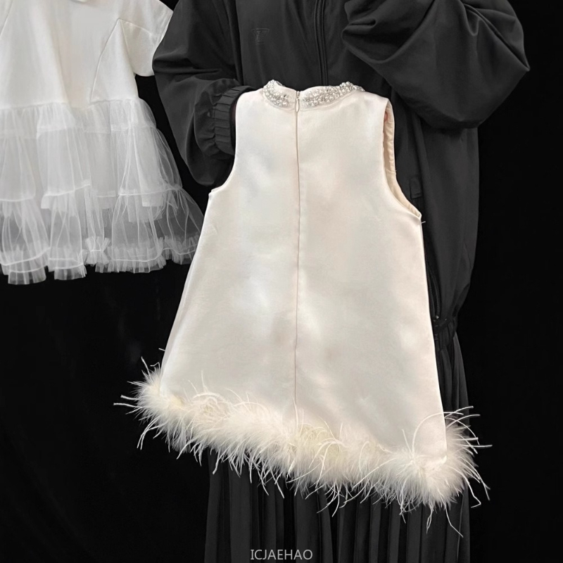 2025 New Girls Satin Feather P - Baby Products For Summer ulasan dan harga