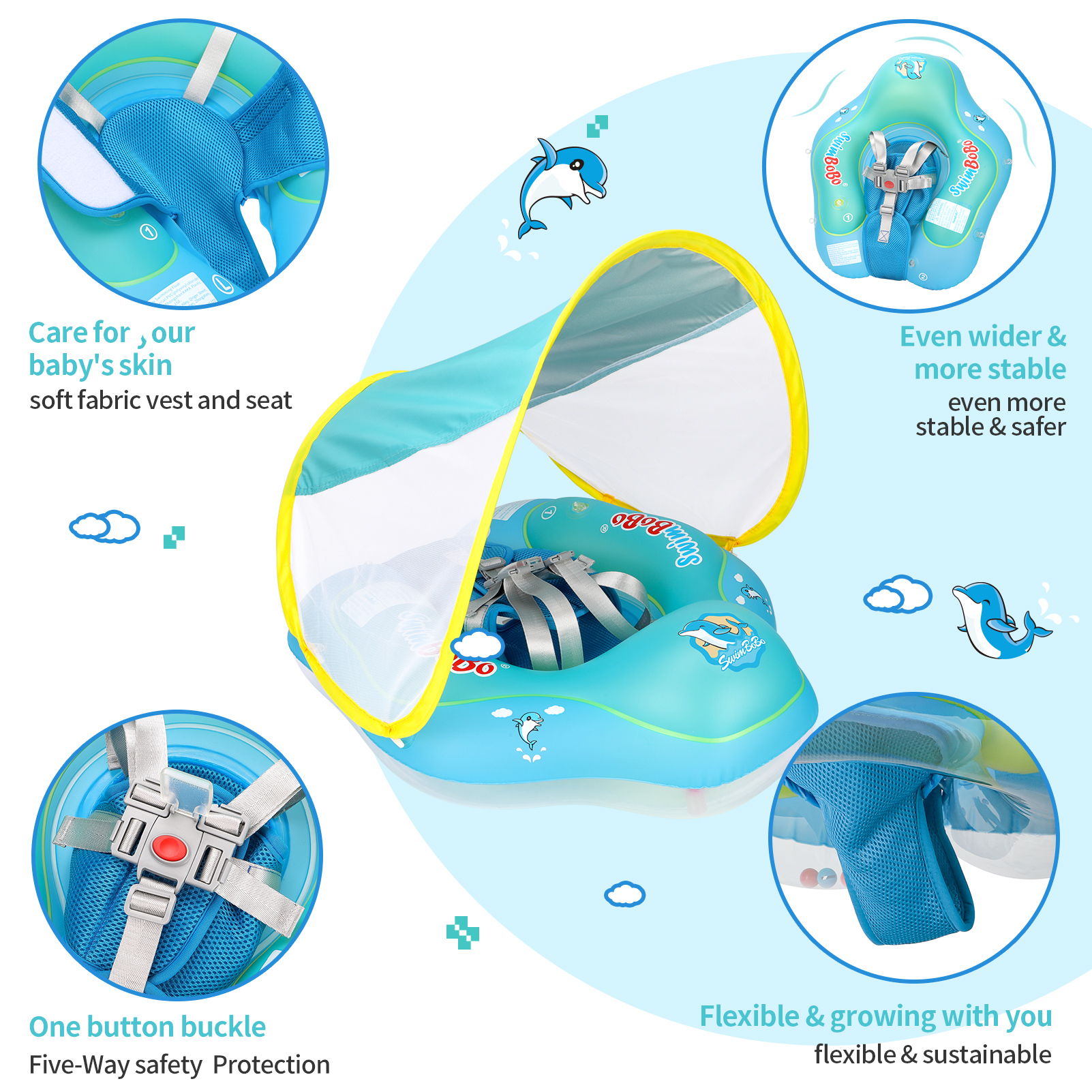 Swimbobo New Upgrades Mesh Mor - Baby Products For Summer ulasan dan harga