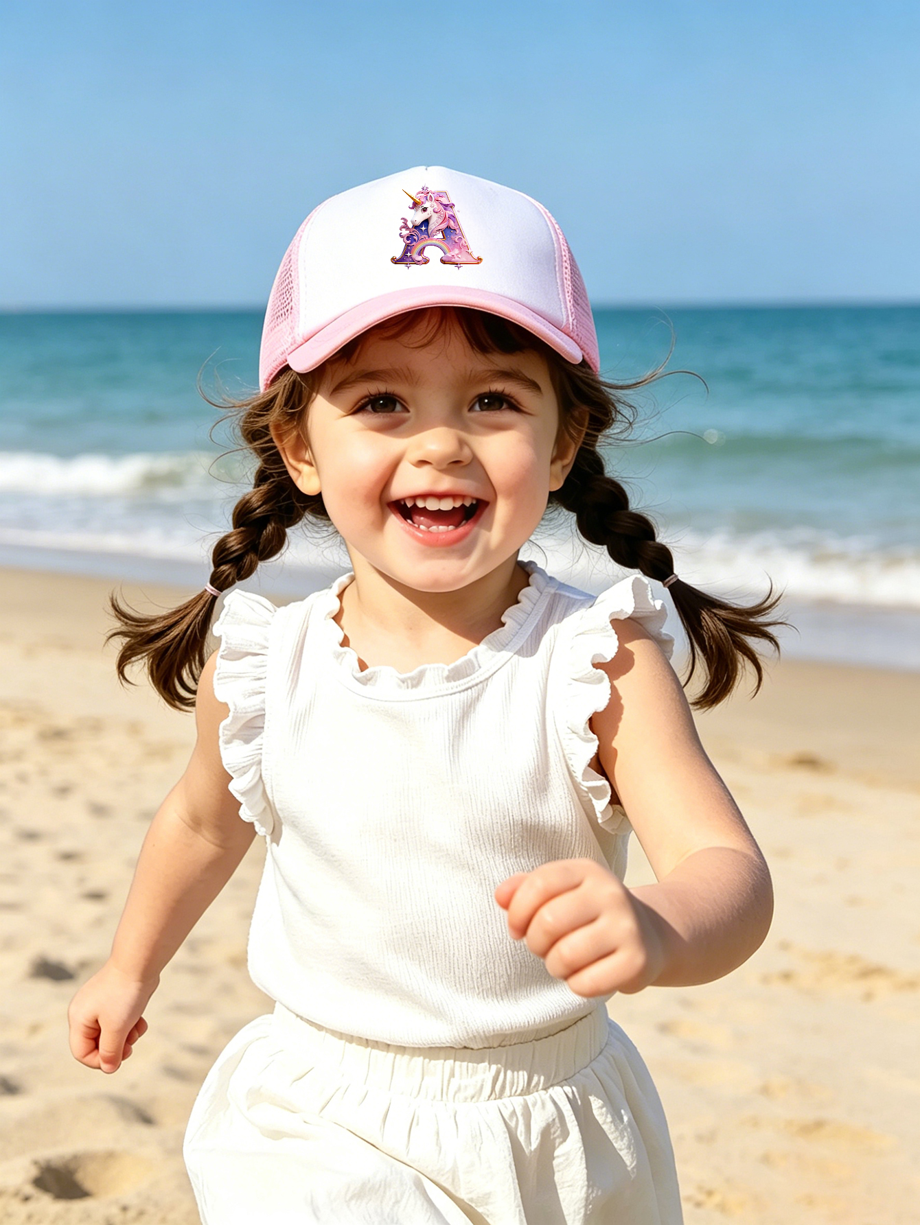 1pc pink baby hat  Adjustable  - Baby Products For Summer ulasan dan harga
