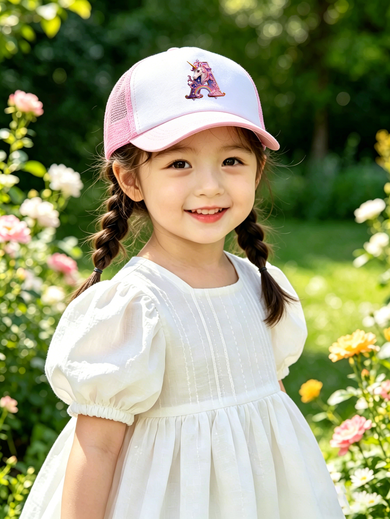 1pc pink baby hat  Adjustable  - Baby Products For Summer ulasan dan harga