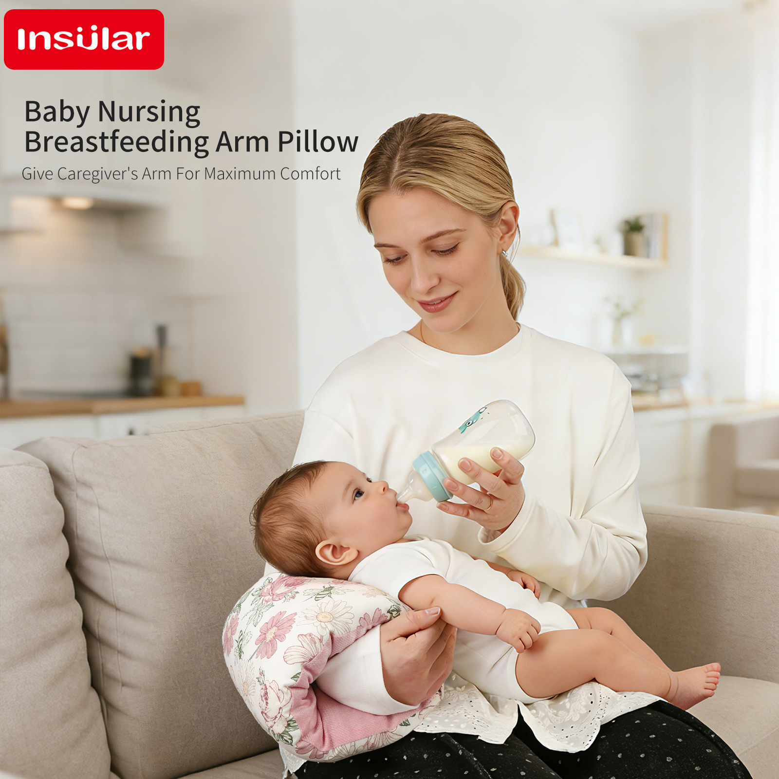 Newborn Cotton Breastfeeding A - Nursing Pillow Breastfeeding ulasan dan harga