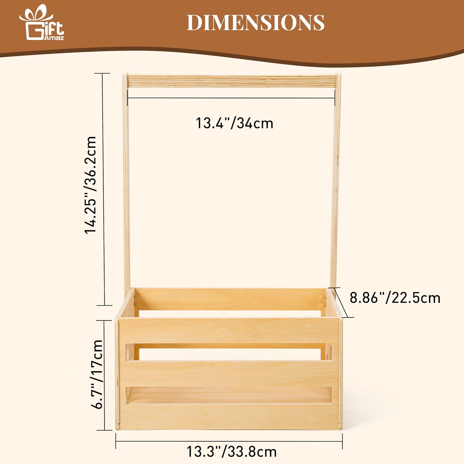Wooden Baby Shower Crate Baske - Baby Products Hamper ulasan dan harga